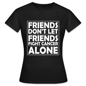 Breast Cancer Cancer Awareness Cancer Survivors - Women's T-Shirt - black - Front - AI Model Female 172 dark (172cm)
