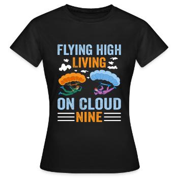 Parachutisme Parachutisme - T-shirt Femme - noir - Devant - AI Model Female 172 dark (172cm)