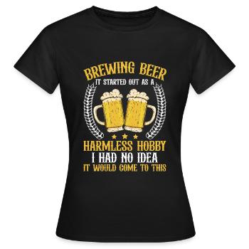 Braumeister Beer Brewing Brewers Drinking Beer - Women's T-Shirt - black - Front - AI Model Female 172 dark (172cm)