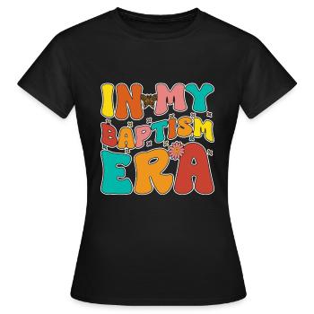 Temps pour mon baptême Première Communion - T-shirt Femme - noir - Devant - AI Model Female 172 dark (172cm)