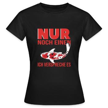 Koi - Frauen T-Shirt - Schwarz - Vorne - AI Model Female 172 dark (172cm)