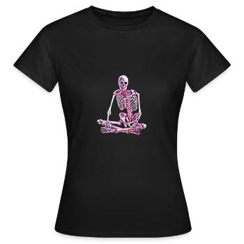 squelette - T-shirt Femme - noir - Devant - AI Model Female 172 dark (172cm)