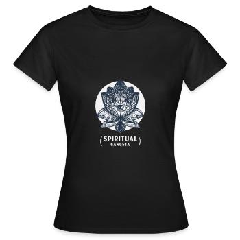 Spirituality Meditation Yoga Spiritual Gangsta - Women's T-Shirt - black - Front - AI Model Female 172 dark (172cm)