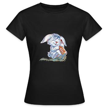 lièvre - T-shirt Femme - noir - Devant - AI Model Female 172 dark (172cm)