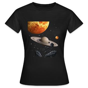 Espacio - Camiseta mujer - negro - delante - AI Model Female 172 dark (172cm)