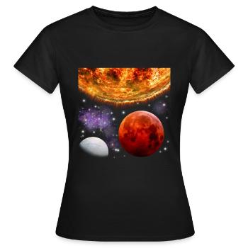 Espace - T-shirt Femme - noir - Devant - AI Model Female 172 dark (172cm)