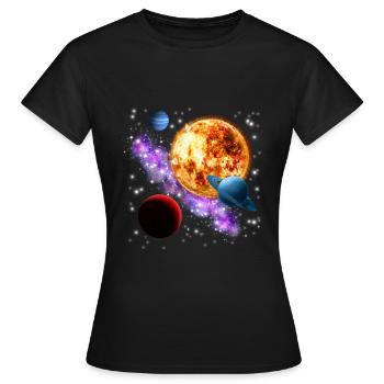 univers - T-shirt Femme - noir - Devant - AI Model Female 172 dark (172cm)