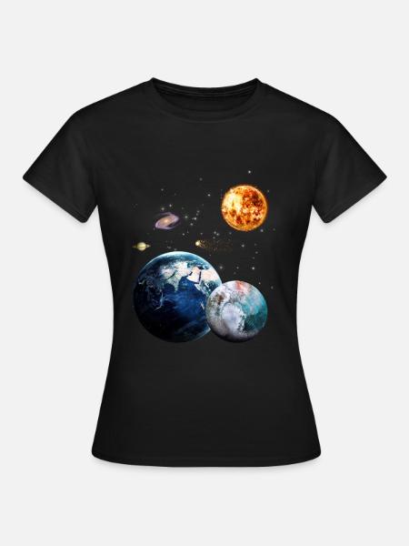 espace - T-shirt Femme - noir