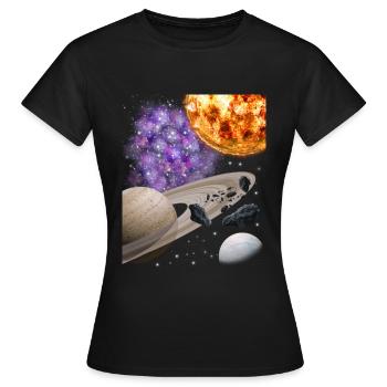 univers - T-shirt Femme - noir - Devant - AI Model Female 172 dark (172cm)