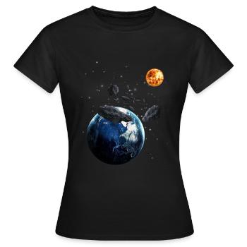 univers - T-shirt Femme - noir - Devant - AI Model Female 172 dark (172cm)