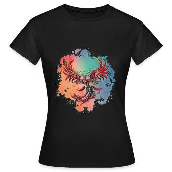 Phoenix - Women's T-Shirt - black - Front - AI Model Female 172 dark (172cm)