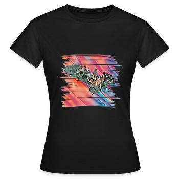 chauve souris - T-shirt Femme - noir - Devant - AI Model Female 172 dark (172cm)