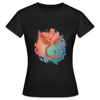 Phoenix - Women's T-Shirt - black - Front - AI Model Female 172 dark (172cm)