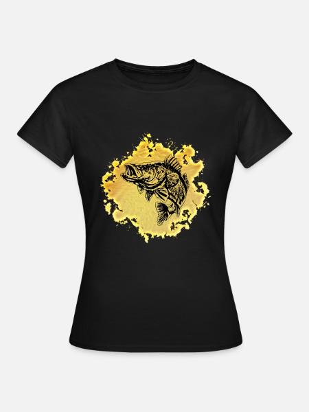 Lachs - Frauen T-Shirt - Schwarz