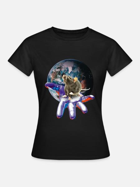 Ratte - Frauen T-Shirt - Schwarz