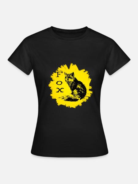 Fuchs - Frauen T-Shirt - Schwarz