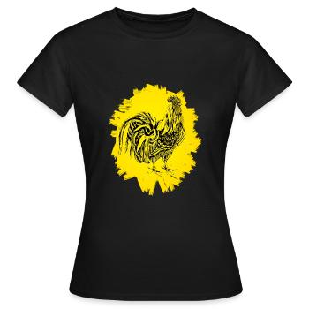 Rooster - Women's T-Shirt - black - Front - AI Model Female 172 dark (172cm)