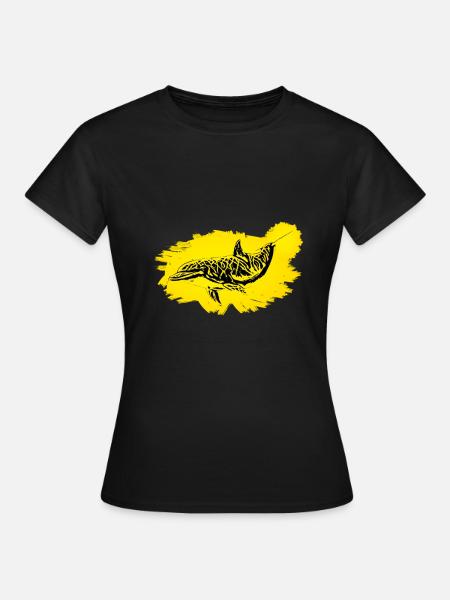 Delfin - Frauen T-Shirt - Schwarz