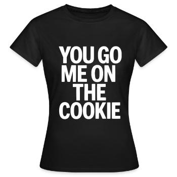 Denglisch tu vas moi sur le cookie - T-shirt Femme - noir - Devant - AI Model Female 172 dark (172cm)
