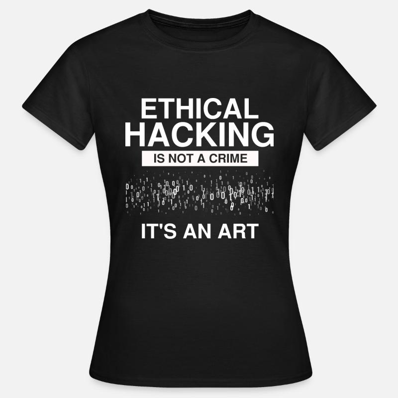 Cyber Security Design for IT Security and Hackers - Women's T-Shirt - black