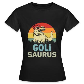 Wöd Goli Saurus beste Goli Patentante Österreich - Frauen T-Shirt - Schwarz - Vorne - AI Model Female 172 dark (172cm)