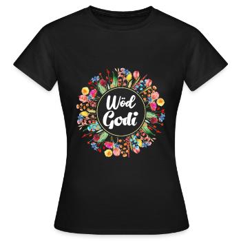 Wöd Godi beste Godi Taufpatin Österreich Taufe - Frauen T-Shirt - Schwarz - Vorne - AI Model Female 172 dark (172cm)