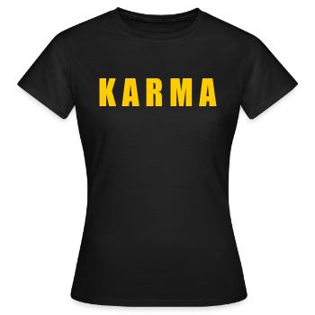 Karma - T-shirt Femme - noir - Devant - AI Model Female 172 dark (172cm)