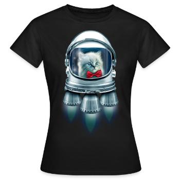 CASANOVA À L'ESPACE - T-shirt Femme - noir - Devant - AI Model Female 172 dark (172cm)