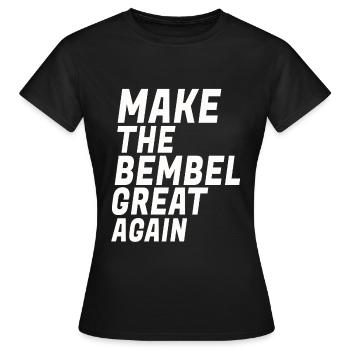 Anniversaire Hesse Bembel Proverbe Hessin Cadeau - T-shirt Femme - noir - Devant - AI Model Female 172 dark (172cm)