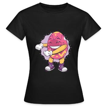 Oeuf de Pâques - T-shirt Femme - noir - Devant - AI Model Female 172 dark (172cm)