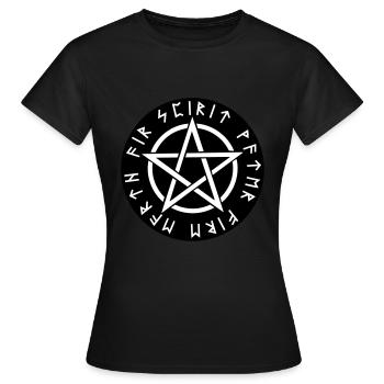 Pentagram - Women's T-Shirt - black - Front - AI Model Female 172 dark (172cm)