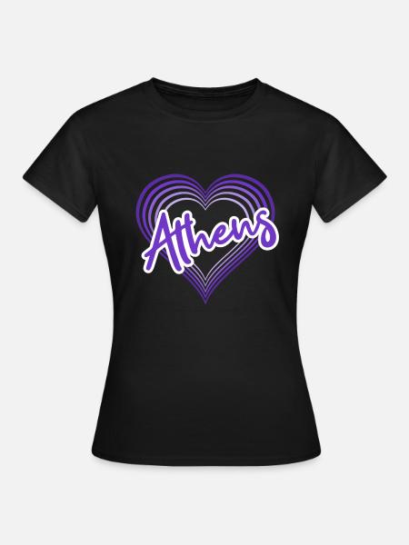Athen - Frauen T-Shirt - Schwarz