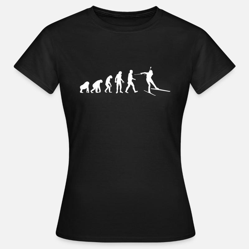Skiskydning udvikling - Dame-T-shirt - sort