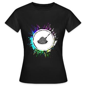 Symbole spaghetti - T-shirt Femme - noir - Devant - AI Model Female 172 dark (172cm)