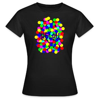Confetti Helau - Women's T-Shirt - black - Front - AI Model Female 172 dark (172cm)