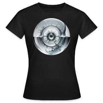 Tears in my eyes - Frauen T-Shirt - Schwarz - Vorne - AI Model Female 172 dark (172cm)