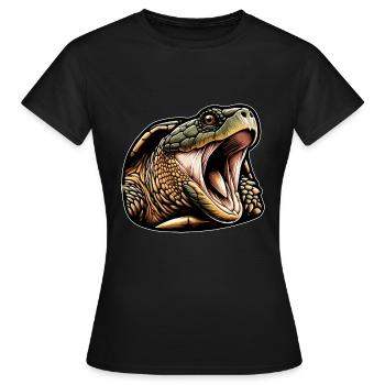 Snapping Turtle Turtles Snapping Turtles - Women's T-Shirt - black - Front - AI Model Female 172 dark (172cm)