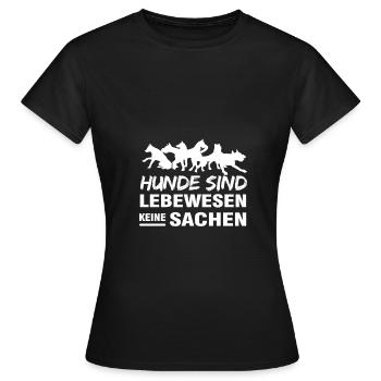 Cadeau DOGs Êtres vivants Chiens Propriétaire de chien Chiens - T-shirt Femme - noir - Devant - AI Model Female 172 dark (172cm)