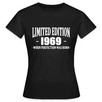 Limited Edition 1969 - T-shirt Femme - noir - Devant - AI Model Female 172 dark (172cm)