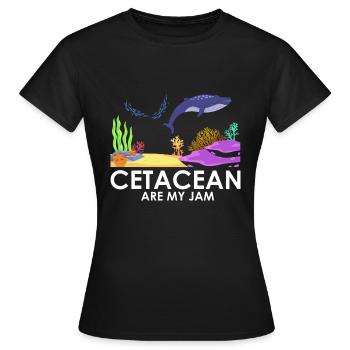 Zooologist Marine Biologist Marine Biology - Women's T-Shirt - black - Front - AI Model Female 172 dark (172cm)