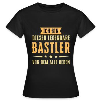 Ich bin dieser legendäre Bastler - Frauen T-Shirt - Schwarz - Vorne - AI Model Female 172 dark (172cm)