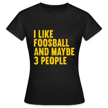Tischfußball - Frauen T-Shirt - Schwarz - Vorne - AI Model Female 172 dark (172cm)