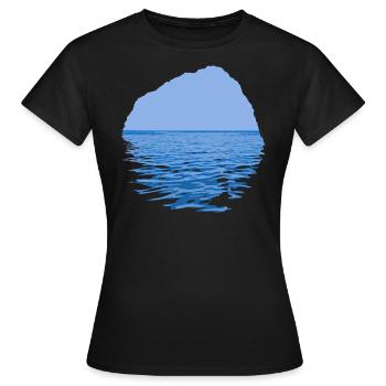 Sea-Through - T-shirt Femme - noir - Devant - AI Model Female 172 dark (172cm)