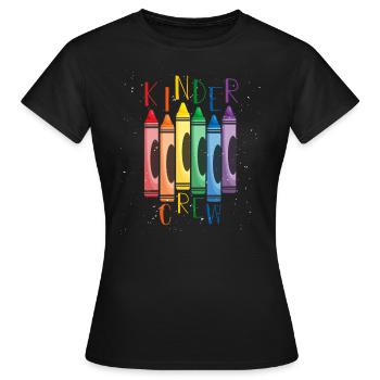 Kindergarten preschool - Women's T-Shirt - black - Front - AI Model Female 172 dark (172cm)