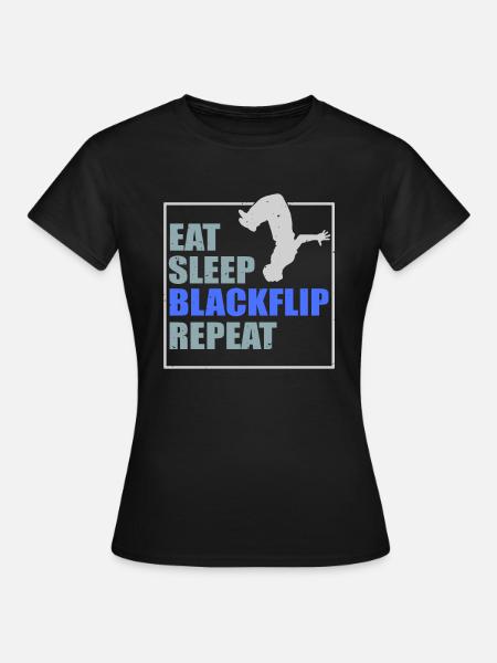 Freerunning Backflip Parkour - Frauen T-Shirt - Schwarz