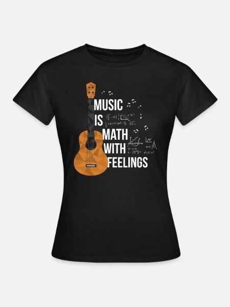 Musiker Schüler Mathematik Unterricht Lernen - Frauen T-Shirt - Schwarz