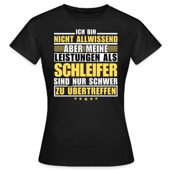Unsurpassed performance as a grinder - Women's T-Shirt - black - Front - AI Model Female 172 dark (172cm)