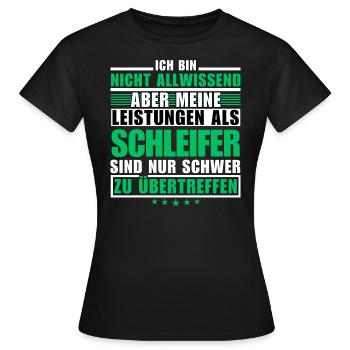 Unsurpassed performance as a grinder - Women's T-Shirt - black - Front - AI Model Female 172 dark (172cm)