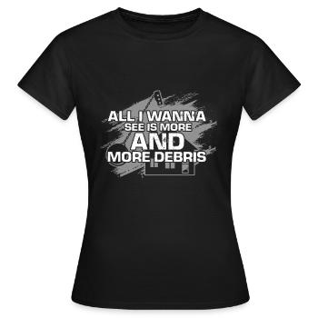 Hausabriss und Renovierungs Design - Frauen T-Shirt - Schwarz - Vorne - AI Model Female 172 dark (172cm)
