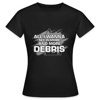 House demolition and house renovation - Women's T-Shirt - black - Front - AI Model Female 172 dark (172cm)
